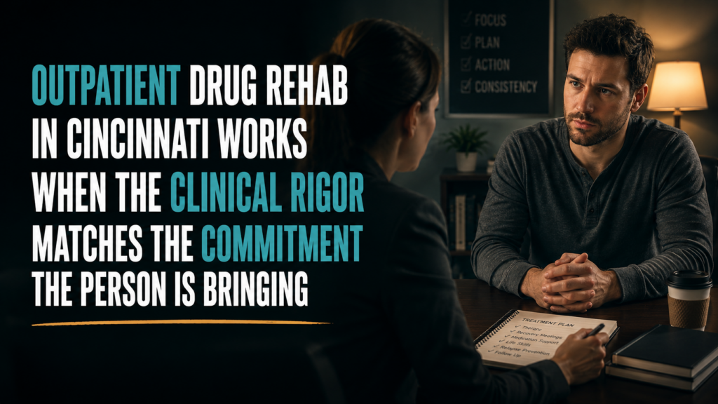Outpatient Drug Rehab in Cincinnati Works When the Clinical Rigor Matches the Commitment the Person Is Bringing 1 outpatient