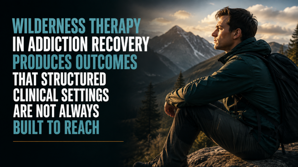 Wilderness Therapy in Addiction Recovery Produces Outcomes That Structured Clinical Settings Are Not Always Built to Reach 1 wilderness therapy