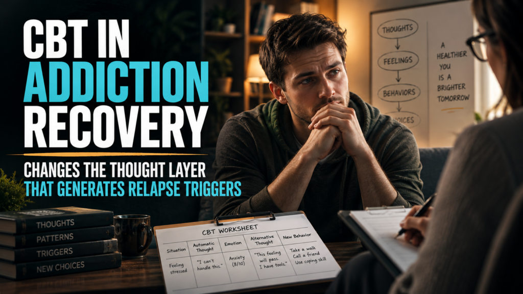 CBT Applied Within Addiction Recovery Changes the Thought Layer That Has Been Generating the Relapse Triggers All Along 1 cbt