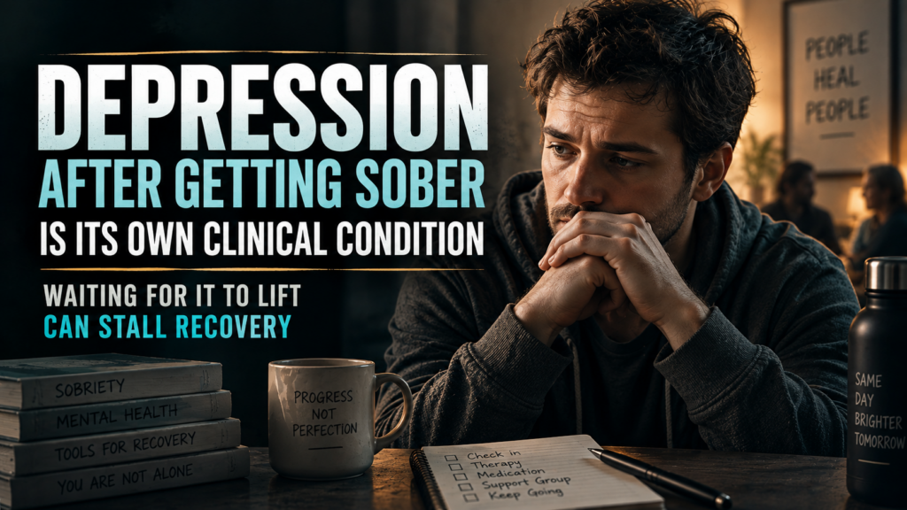 Depression After Getting Sober Is Its Own Clinical Condition and Waiting for It to Lift on Its Own Is One of the Most Common Ways Recovery Stalls 2 depression
