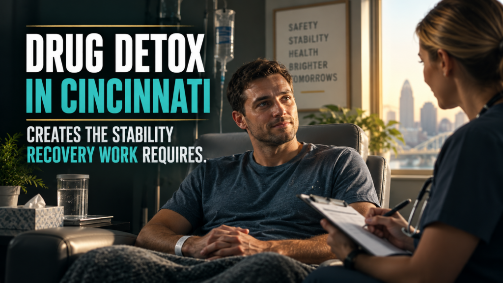 Drug Detox in Cincinnati Creates the Physiological Stability That Makes Engaging With Recovery Work Actually Possible 3 detox