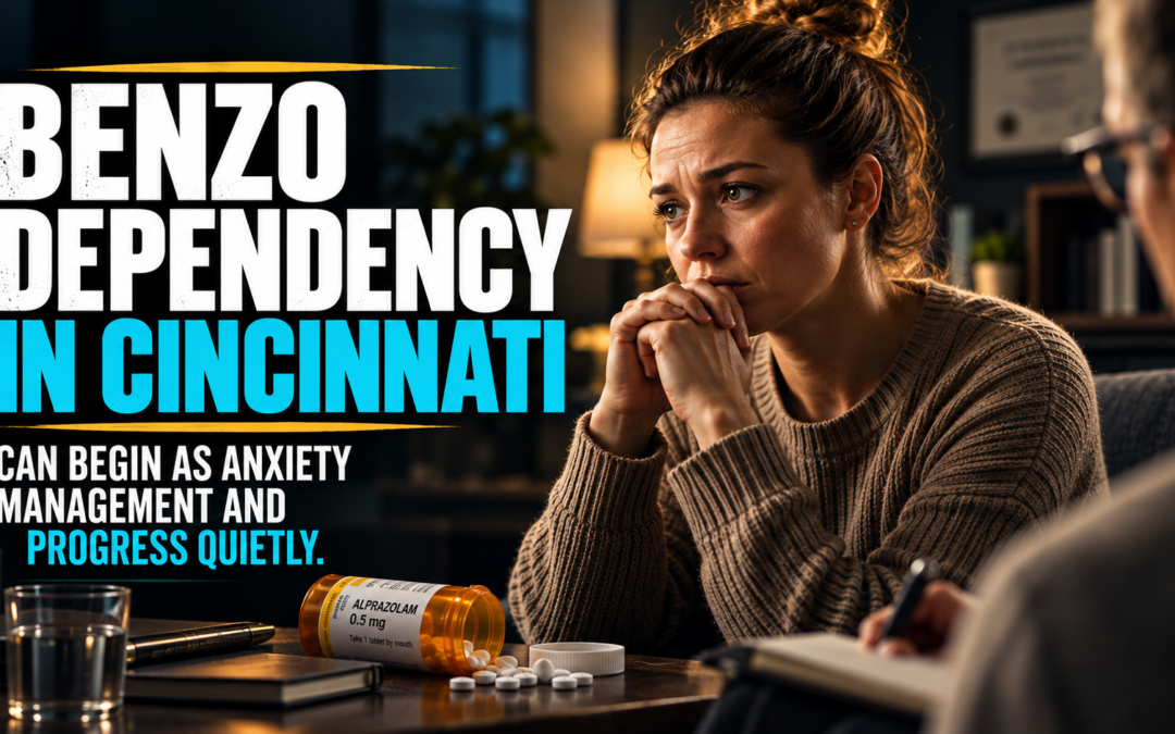 Benzo Dependency in Cincinnati Begins as Anxiety Management and Progresses Through a Window Everyone Missed