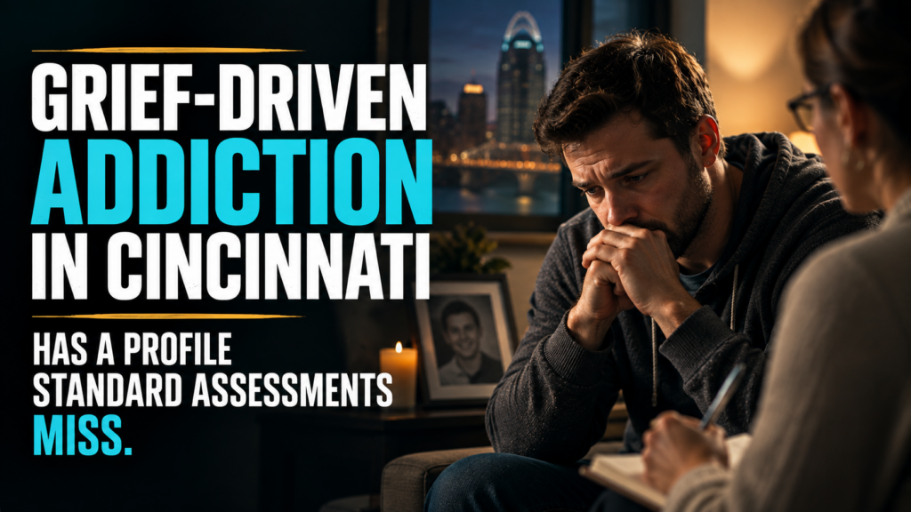 Grief-Driven Addiction in Cincinnati Has a Profile That Standard Assessments Are Not Designed to Catch 1 Grief-Driven Addiction in Cincinnati Has a Profile That Standard Assessments Are Not Designed to Catch
