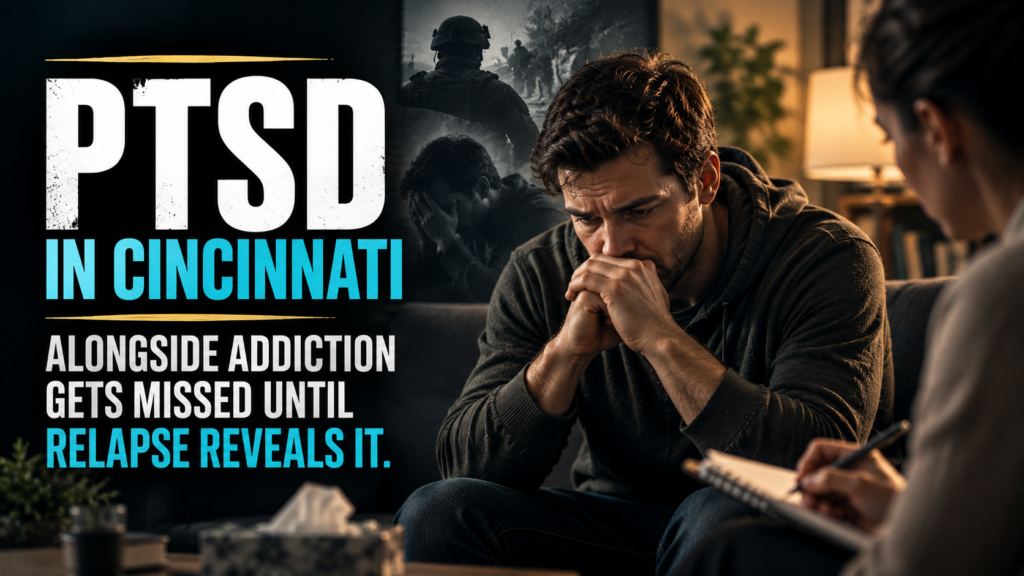 PTSD in Cincinnati Alongside Addiction Gets Treated as Addiction Alone Until Relapse Reveals the Underlying Condition 1 PTSD in Cincinnati Alongside Addiction Gets Treated as Addiction Alone Until Relapse Reveals the Underlying Condition