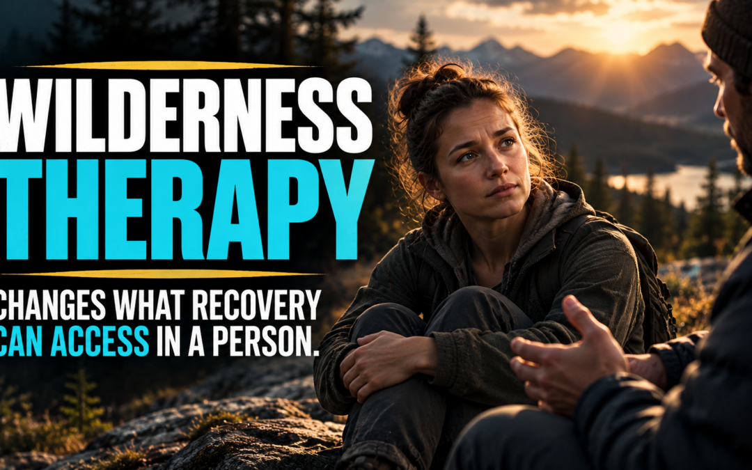 Wilderness Therapy Changes What Recovery Has Access to in a Person by Changing the Environment